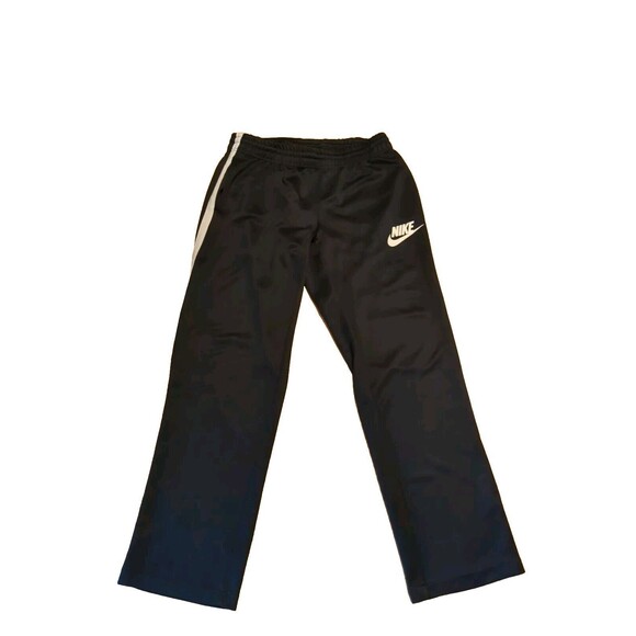 Nike Track Pants Sweatpants Mens Large Black Stripe Striped Drawstring Active - Picture 1 of 12